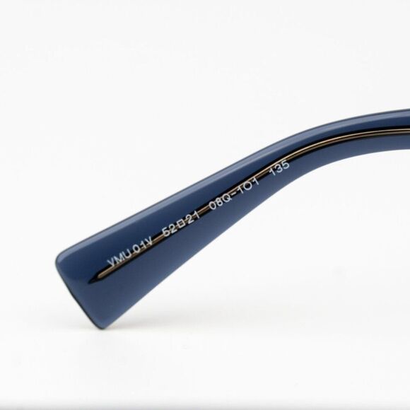 NEW Miu Miu MU01VV 08Q1O1 Dark Blue Women Eyeglasses MU 01VV - Picture 8 of 9